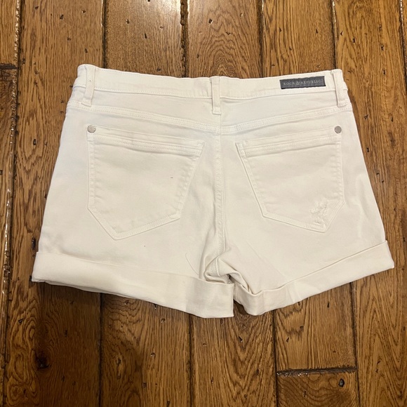 White jean shorts - Picture 2 of 2